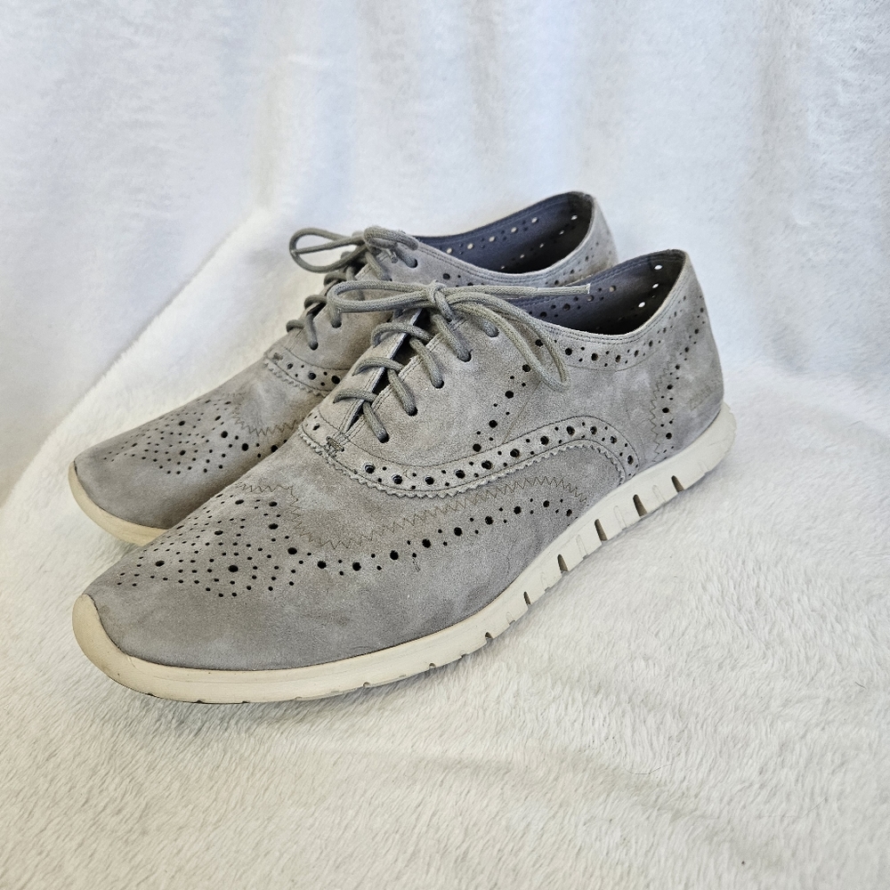 Cole Haan Zerogrand stitchlite Women Oxford Sneaker Comfort Shoes Gray Sz 9 1/2B